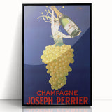 Vintage Joseph Perrier Champagne Advertising Poster - Retro Wall Art