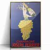 Vintage Joseph Perrier Champagne Advertising Poster - Retro Wall Art