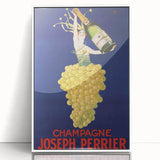 Vintage Joseph Perrier Champagne Advertising Poster - Retro Wall Art