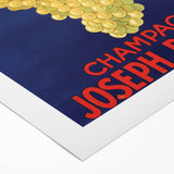 Vintage Joseph Perrier Champagne Advertising Poster - Retro Wall Art