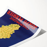 Vintage Joseph Perrier Champagne Advertising Poster - Retro Wall Art