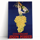Vintage Joseph Perrier Champagne Advertising Poster - Retro Wall Art
