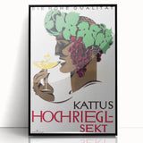 Vintage Kattus Hochriegl Sekt Advertising Poster - Retro Wall Art