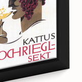 Vintage Kattus Hochriegl Sekt Advertising Poster - Retro Wall Art