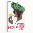 Vintage Kattus Hochriegl Sekt Advertising Poster - Retro Wall Art
