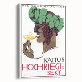 Vintage Kattus Hochriegl Sekt Advertising Poster - Retro Wall Art