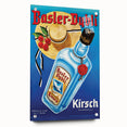 Vintage Basler-Dybli Kirsch Advertising Poster - Retro Wall Art