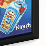 Vintage Basler-Dybli Kirsch Advertising Poster - Retro Wall Art