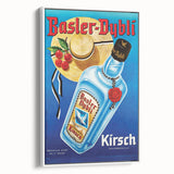 Vintage Basler-Dybli Kirsch Advertising Poster - Retro Wall Art