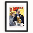Vintage La Meuse Beer Advertising Poster - Retro French Wall Art