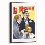 Vintage La Meuse Beer Advertising Poster - Retro French Wall Art