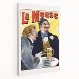 Vintage La Meuse Beer Advertising Poster - Retro French Wall Art