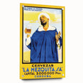 Vintage La Mezquita Beer Advertising Poster - Retro Spanish Art