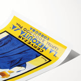 Vintage La Mezquita Beer Advertising Poster - Retro Spanish Art