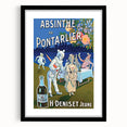 Absinthe de Pontarlier Poster: Retro Advertising Art, Vintage Print