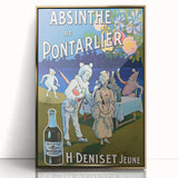 Absinthe de Pontarlier Poster: Retro Advertising Art, Vintage Print