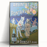 Absinthe de Pontarlier Poster: Retro Advertising Art, Vintage Print