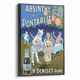 Absinthe de Pontarlier Poster: Retro Advertising Art, Vintage Print