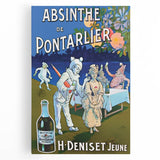 Absinthe de Pontarlier Poster: Retro Advertising Art, Vintage Print