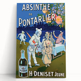 Absinthe de Pontarlier Poster: Retro Advertising Art, Vintage Print