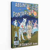 Absinthe de Pontarlier Poster: Retro Advertising Art, Vintage Print