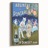 Absinthe de Pontarlier Poster: Retro Advertising Art, Vintage Print