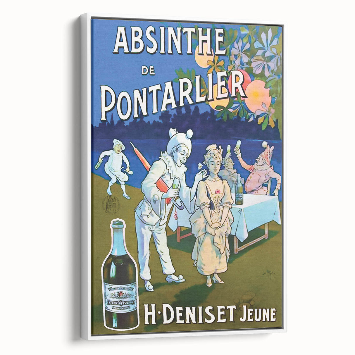 Absinthe de Pontarlier Poster: Retro Advertising Art, Vintage Print