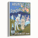 Absinthe de Pontarlier Poster: Retro Advertising Art, Vintage Print