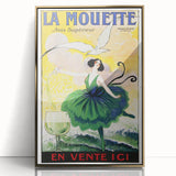 Vintage La Mouette Anis Advertising Poster - Retro French Wall Art