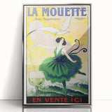 Vintage La Mouette Anis Advertising Poster - Retro French Wall Art