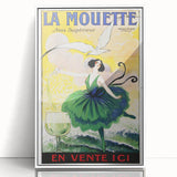 Vintage La Mouette Anis Advertising Poster - Retro French Wall Art