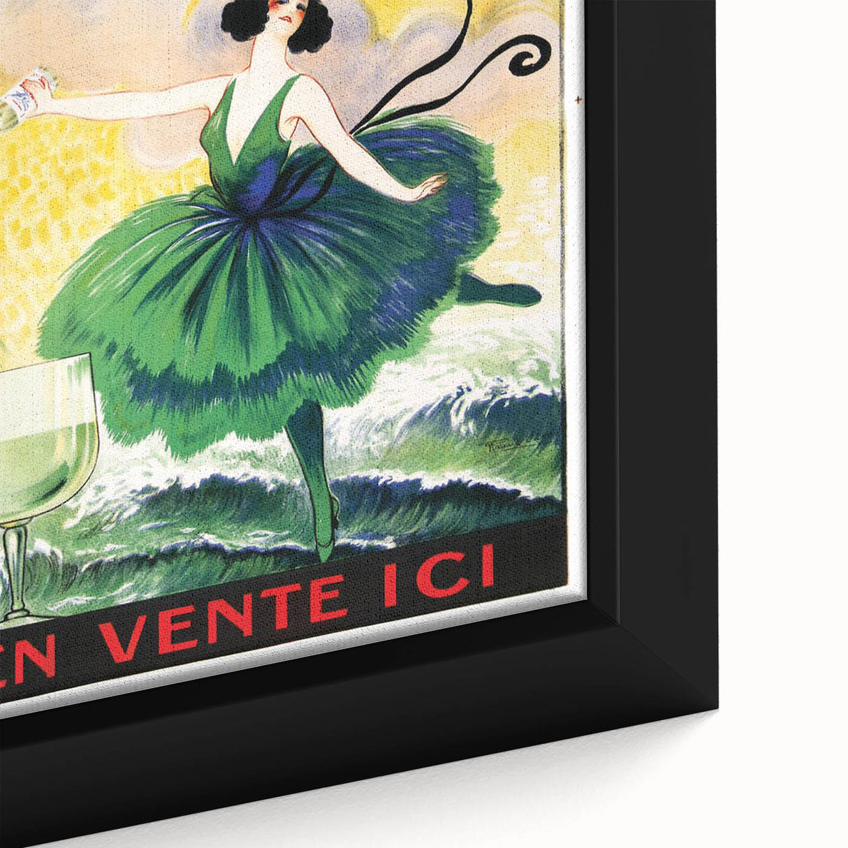 Vintage La Mouette Anis Advertising Poster - Retro French Wall Art