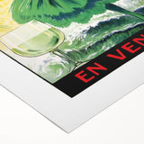 Vintage La Mouette Anis Advertising Poster - Retro French Wall Art