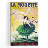 Vintage La Mouette Anis Advertising Poster - Retro French Wall Art