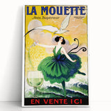 Vintage La Mouette Anis Advertising Poster - Retro French Wall Art