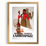 Vintage Armagnac Chateau Larressingle Advertising Poster - Retro Art