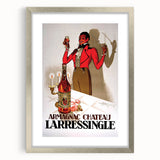 Vintage Armagnac Chateau Larressingle Advertising Poster - Retro Art
