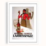 Vintage Armagnac Chateau Larressingle Advertising Poster - Retro Art