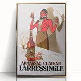 Vintage Armagnac Chateau Larressingle Advertising Poster - Retro Art