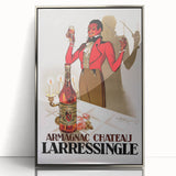 Vintage Armagnac Chateau Larressingle Advertising Poster - Retro Art