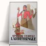 Vintage Armagnac Chateau Larressingle Advertising Poster - Retro Art