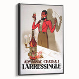 Vintage Armagnac Chateau Larressingle Advertising Poster - Retro Art