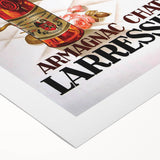 Vintage Armagnac Chateau Larressingle Advertising Poster - Retro Art
