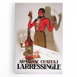 Vintage Armagnac Chateau Larressingle Advertising Poster - Retro Art