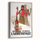 Vintage Armagnac Chateau Larressingle Advertising Poster - Retro Art