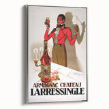 Vintage Armagnac Chateau Larressingle Advertising Poster - Retro Art