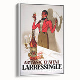 Vintage Armagnac Chateau Larressingle Advertising Poster - Retro Art
