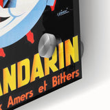 Vintage Le Mandarine Advertising Poster - Retro French Art