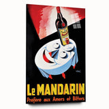 Vintage Le Mandarine Advertising Poster - Retro French Art