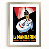 Vintage Le Mandarine Advertising Poster - Retro French Art